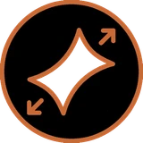 Stretchable icon